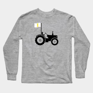 Support IOWA with this Tractor and Flag design Long Sleeve T-Shirt